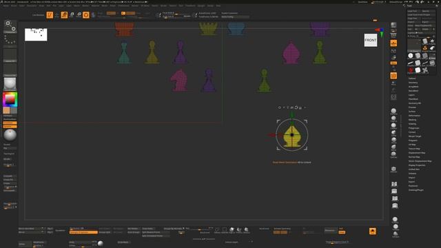 How to set a hotkey for Go To Unmasked Mesh Center in ZBrush смотреть онлайн