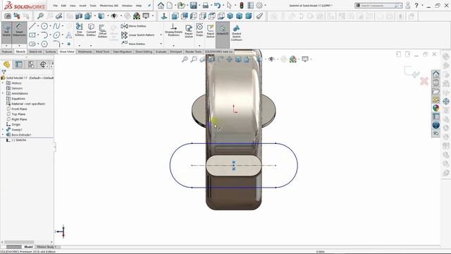 SolidWorks 2021 Tutorial for Beginners #70 | Solid Model 17 in SolidWorks-آموزش سالیدورکس смотреть онлайн
