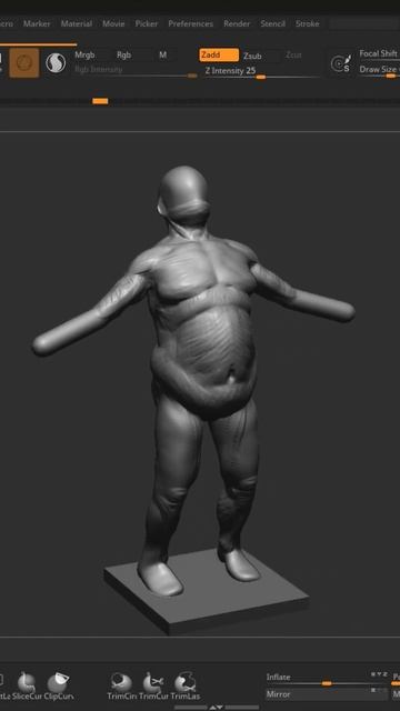 3600 seconds of Zbrush anatomy practice. Timelapse смотреть онлайн