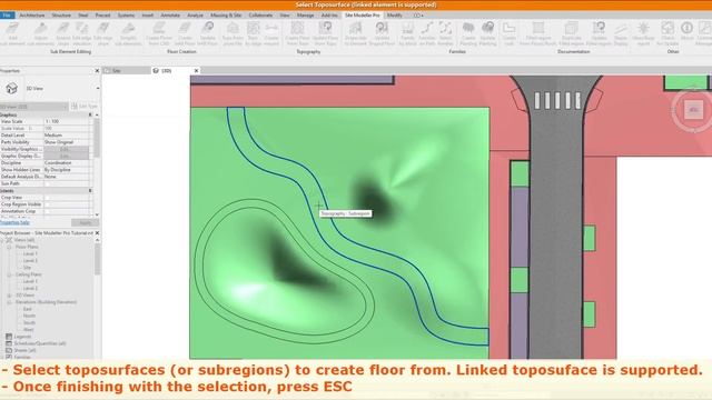 Site Modeller Pro for Revit - Create Floor from Toposurface смотреть онлайн