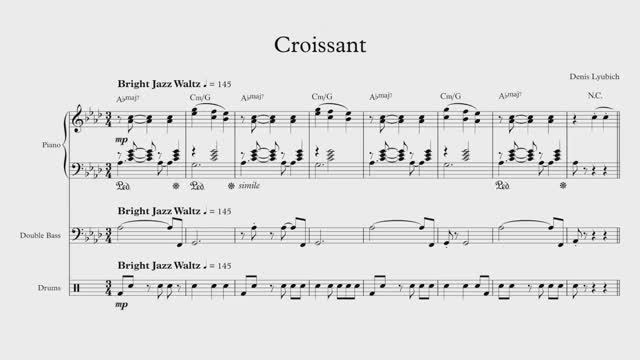 Денис Любич - Croissant (Круассан) (Ноты)