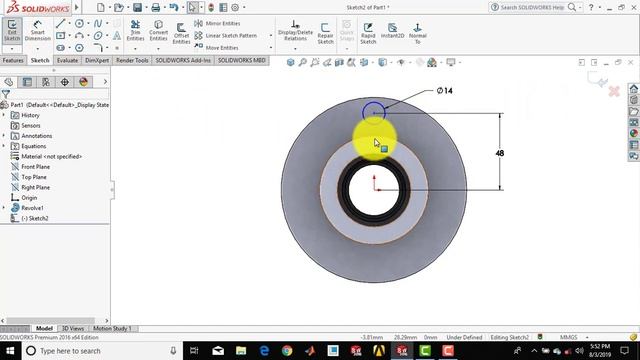 Solidworks Tutorial#41 | Design a Wheel Hub. смотреть онлайн