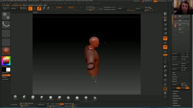 ZBrush clases en Español 6. Duplicar, recortar, Crear nuevas formas. смотреть онлайн