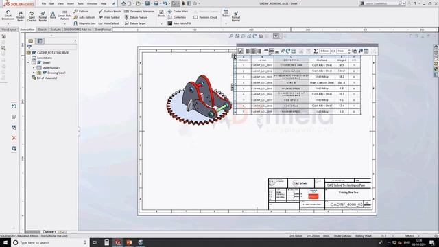 SOLIDWORKS BOM Template смотреть онлайн