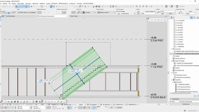 MODELADO DE ESCALERA INTERIOR DE DISEÑO, CON ESTRUCTURA COMPLEJA (SHELL) EN ARCHICAD 25 смотреть онлайн
