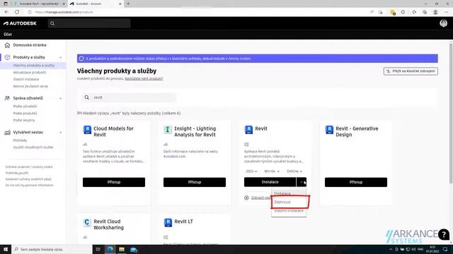 Návod na instalaci Autodesk Revit смотреть онлайн