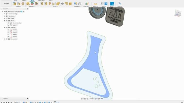 Fusion360 Images extruded to bodies & Curvy Text Nov 19, 2021 9 38 AM смотреть онлайн