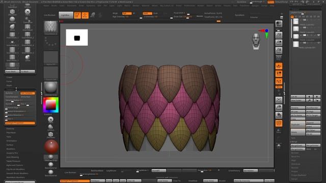 Zbrush IMM Scale curve brush ( Quick Tutorial ) смотреть онлайн