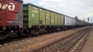 [РЖД] ЭКСТРЕННОЕ ТОРМОЖЕНИЕ ГРУЗОВОГО ПОЕЗДА