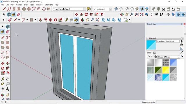 sketchup aluminium window design смотреть онлайн