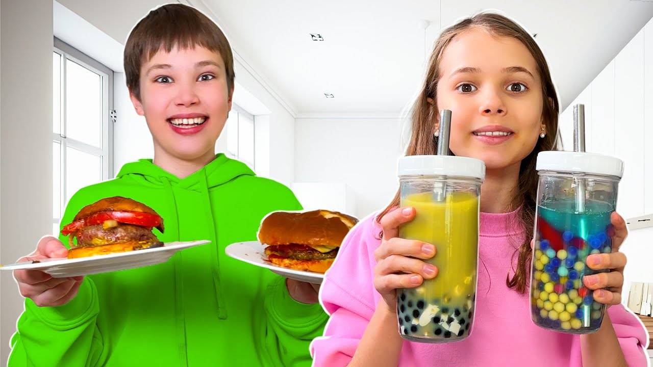 Катя и Макс Miss Katy Mister Max |  Катя и Макс готовят себе обед