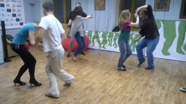 Zouk intermediate level Alexander Kniazev & Ksenia Madiudia CasaDeRitmo salsa school, Kiev смотреть онлайн