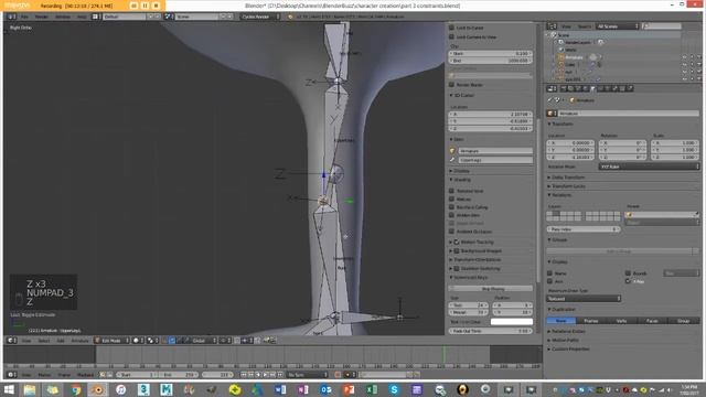 Full character course - BLENDER (Constraints)[Part4] смотреть онлайн