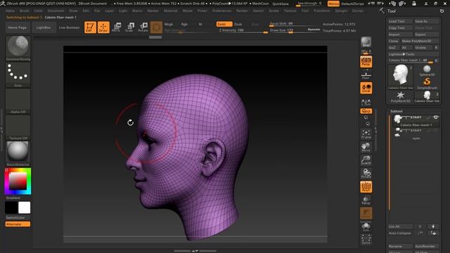 Zbrush 4r8 Fazendo Cabelo com Fibermesh Aula 2 смотреть онлайн
