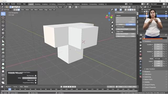 CURSO BLENDER - Extruir inset смотреть онлайн
