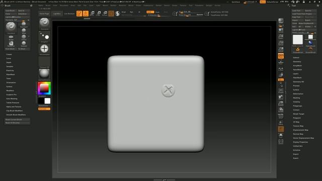 Criando Brushes Basico l ZBrush Tutorial #016 смотреть онлайн