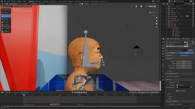Blender Tutorial: How to create hair and animate with armature смотреть онлайн