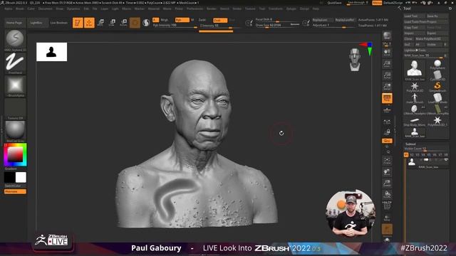 LIVE Look Into ZBrush 2022.0.3 - Paul Gaboury смотреть онлайн