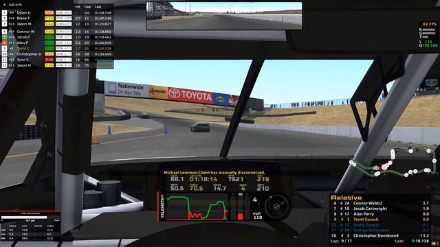 iRacing-NASCAR Class A/ Week 1 @ Sonoma Raceway 17 Laps смотреть онлайн