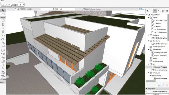 Cubierta simple y ajuste de muro a cubierta en ArchiCAD смотреть онлайн
