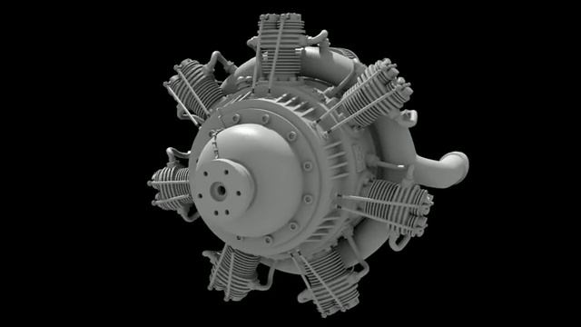 blender 3d 7-Cylinder Radial Engine смотреть онлайн