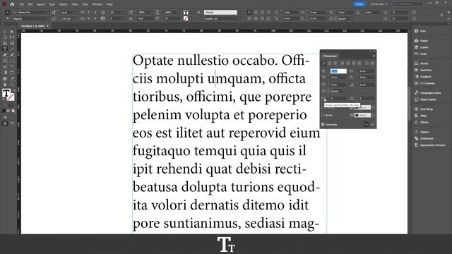 How to Create a Drop Cap in Adobe InDesign смотреть онлайн