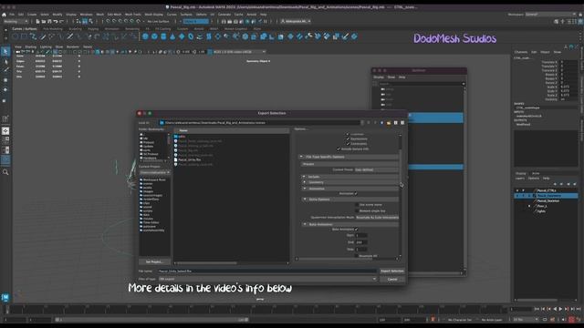 02.FBX bake export for Skeleton from Maya to Unity смотреть онлайн