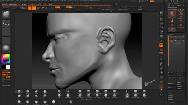 Zbrush Head Speed Sculpt смотреть онлайн