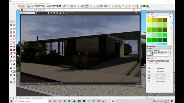 V-ray for sketchup - Exterior rendering - vray hdri смотреть онлайн