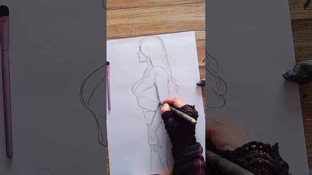 Cool Pencil Art Drawing Skill 😍 #Shorts смотреть онлайн