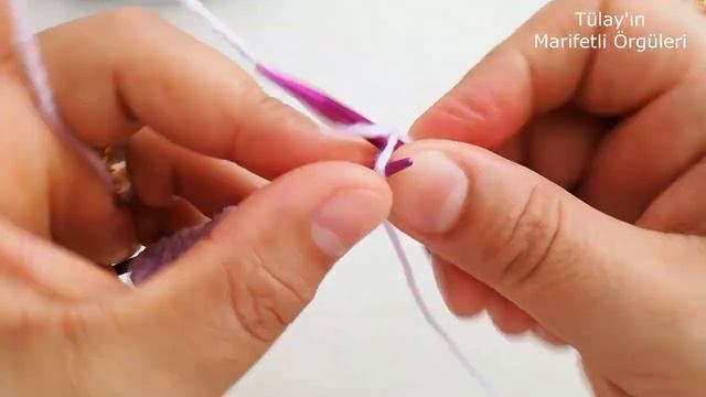 Kolay ve güzel iki şiş örgü modeli anlatımı ✅️ knitting crochet. смотреть онлайн