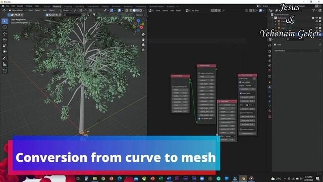 How To Create A Tree Using Free Mtree Addon In Blender смотреть онлайн