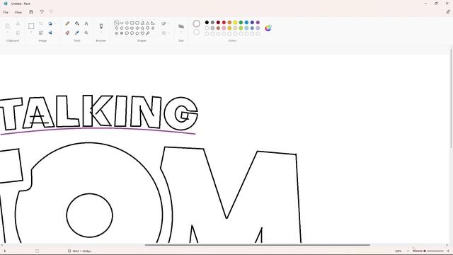 How to draw the Talking Tom & Friends logo using MS paint | How to draw on your computer смотреть онлайн