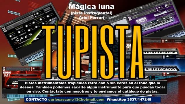 Mágica luna-Ariel Ferrari (pista instrumental karaoke) смотреть онлайн