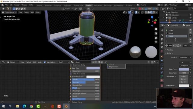 BLENDER 2.8: Modeling a SciFi Gas Cylinder And Stand (Part 2) смотреть онлайн