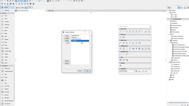 LAND4 Categories | LAND4 For ARCHICAD®