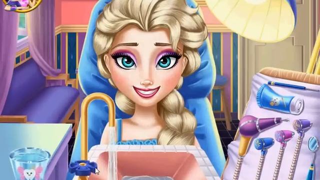 Elsa Real Dentist (Фрозен Эльза у Стоматолога) - Мультик для девочек смотреть онлайн