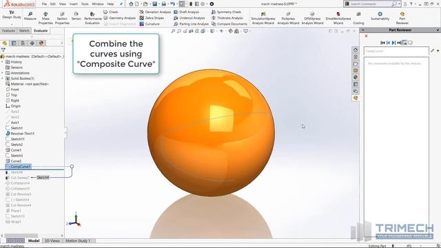 March Madness Basketball Rendering in SOLIDWORKS смотреть онлайн