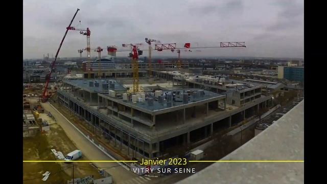Timelapse Hôtel logistique des Ardoines pour Sogaris à Vitry-sur-Seine смотреть онлайн