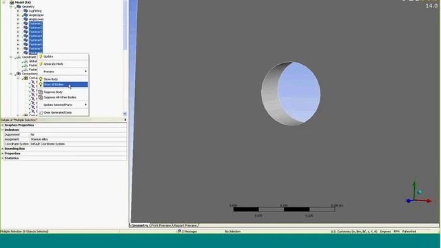 OLD VERSION - Mechanically Fastened Joints & Bolt Preload - ANSYS e-Learning | CAE Associates смотреть онлайн