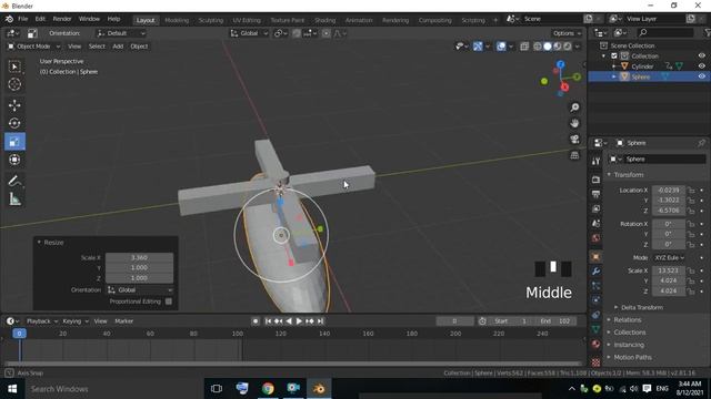 Animation of Parent object in Blender.How to animate parent object in Blender. смотреть онлайн