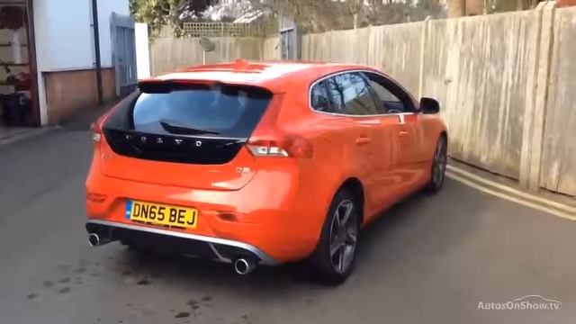 VOLVO V40 D2 R-DESIGN RED 2015 смотреть онлайн