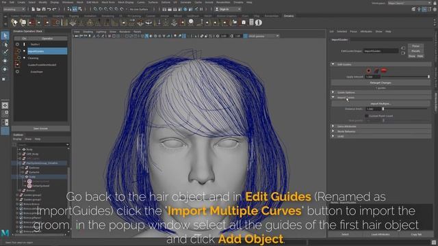 Ornatrix for Maya: Transplanting Hair between characters смотреть онлайн