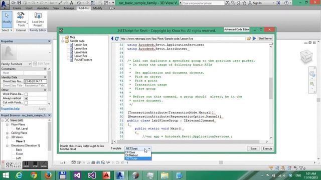 .NETScript for Revit смотреть онлайн