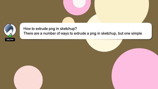 How to extrude png in sketchup? смотреть онлайн