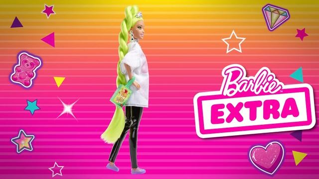 Barbie Extra Neon Green Hair - Mattel смотреть онлайн