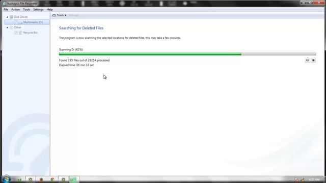 Recover deleted file using Auslogics File Recovery 4.5.4.0 смотреть онлайн