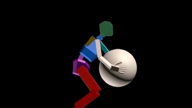 CAT Rig Lifting Heavy Ball Animation смотреть онлайн