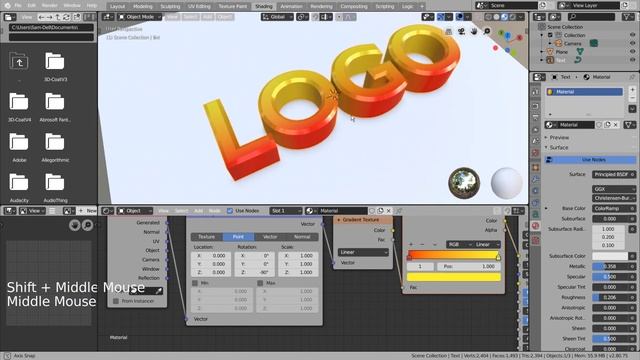 Photorealistic logo under 7 minutes - Blender 2.8 Tutorial смотреть онлайн