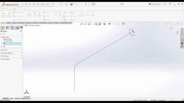SOLIDWORKS - Introduction to Sweep Command (Allen Wrench) смотреть онлайн